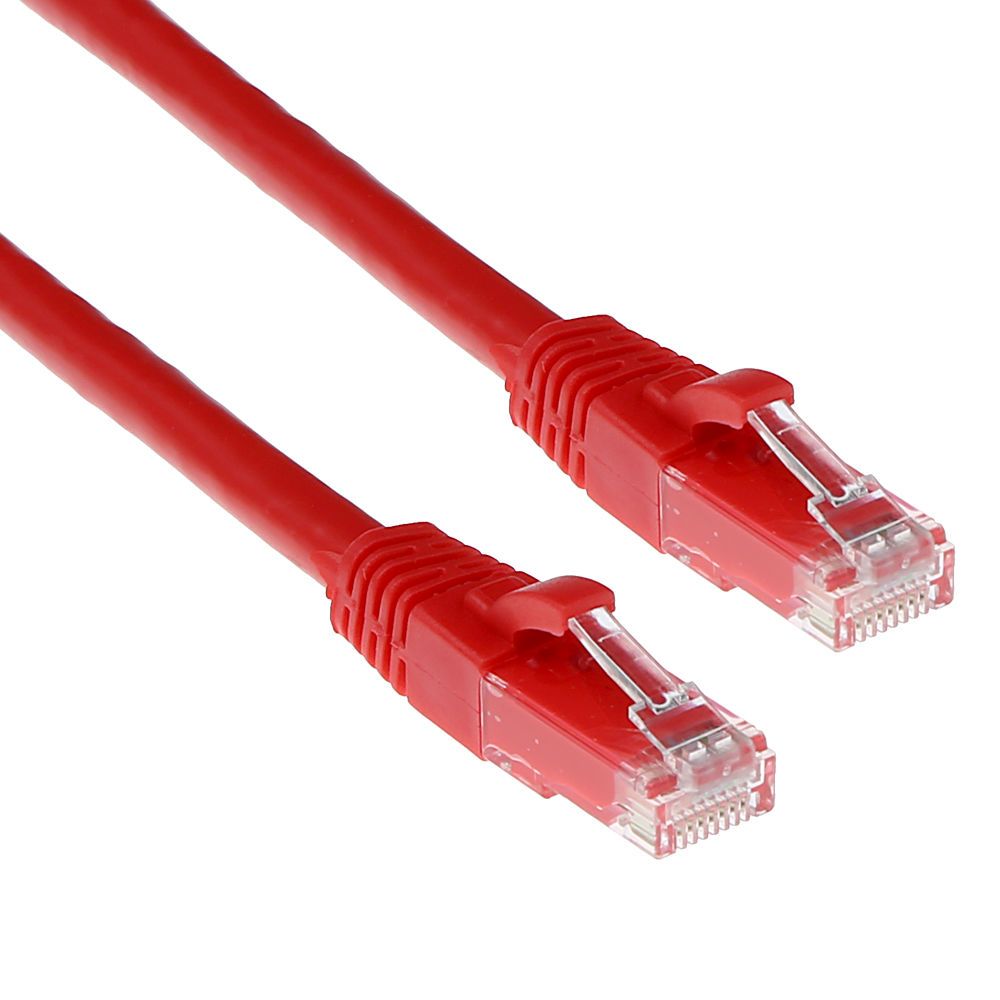 ACT CAT6A U-UTP Patch Cable 0,5m Red