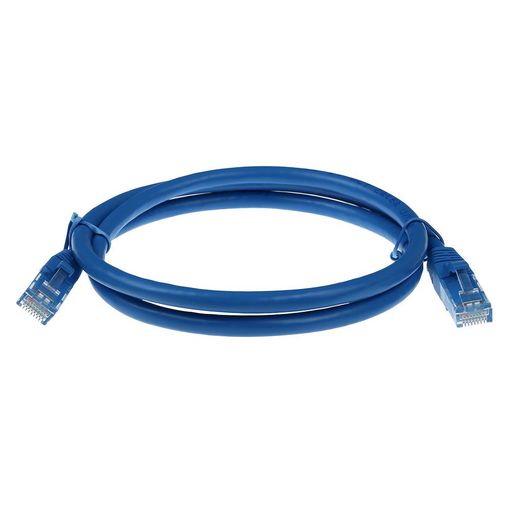 ACT CAT6A U-UTP Patch Cable 1m Blue