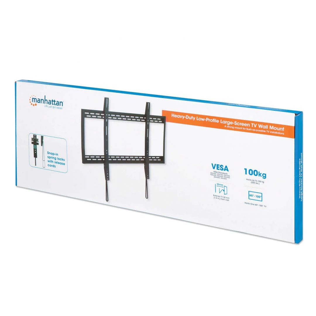 Manhattan Heavy-Duty Low-Profile Large-Screen TV Wall Mount