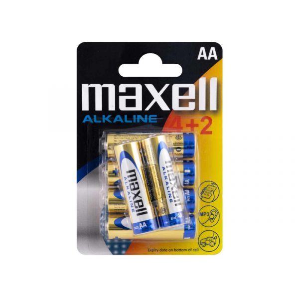 Maxell AA Alkáli Elem 6db/csomag