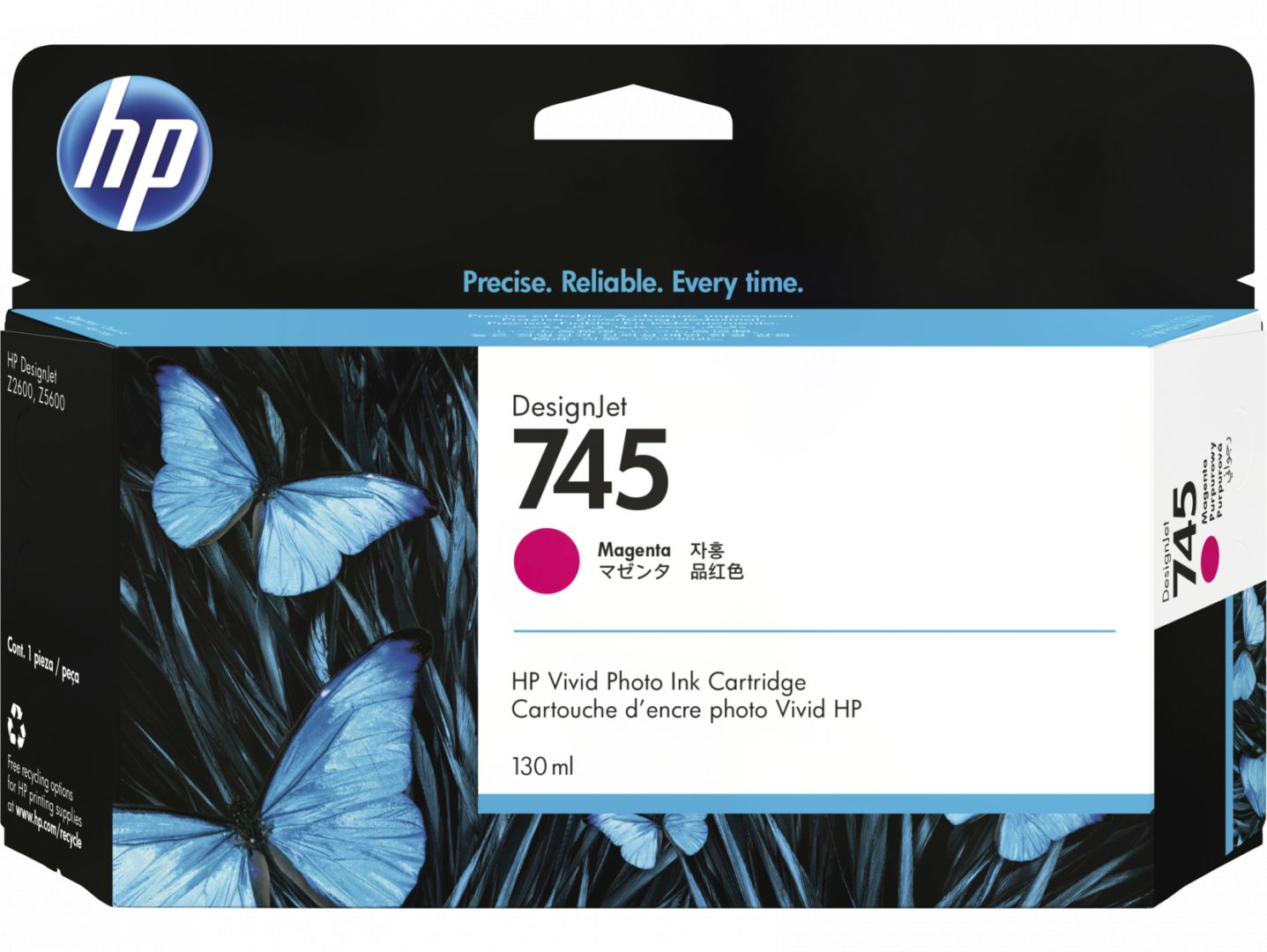 HP 745 Magenta tintapatron