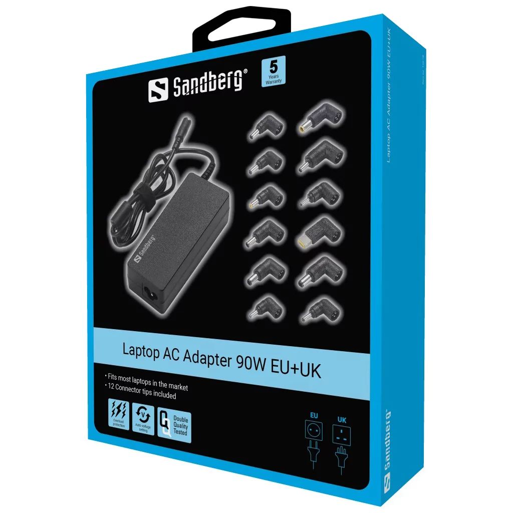 Sandberg AC Adapter 90W EU+UK