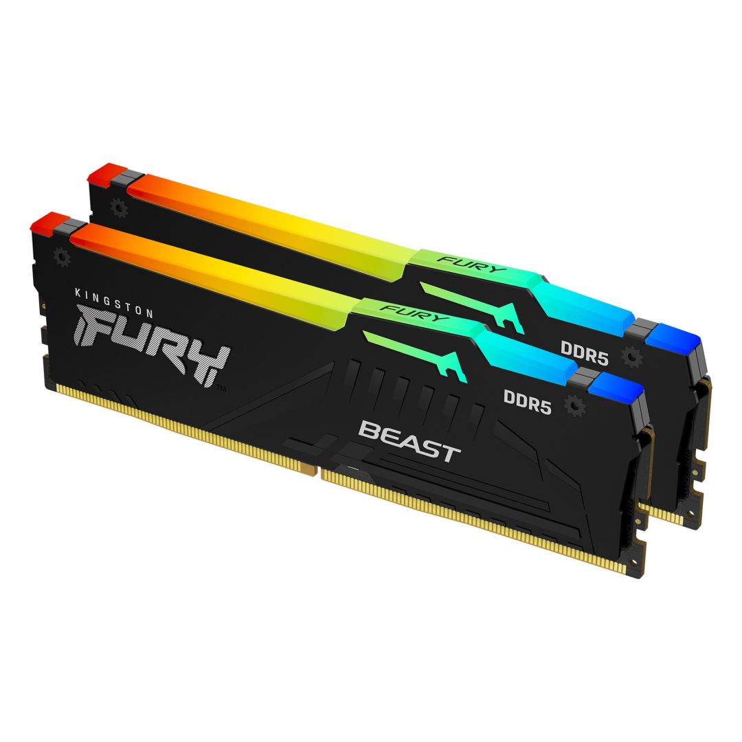 Kingston 16GB DDR5 6000MHz Kit(2x8GB) Fury Beast RGB Black