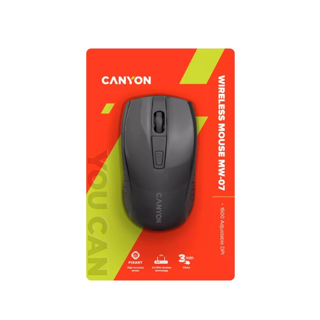 Canyon CNE-CMSW07B Wireless mouse Black