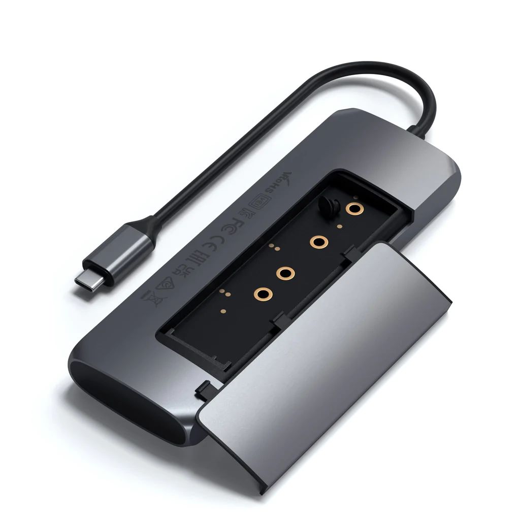 Satechi USB-C Hybrid Multiport Adapter Space Grey