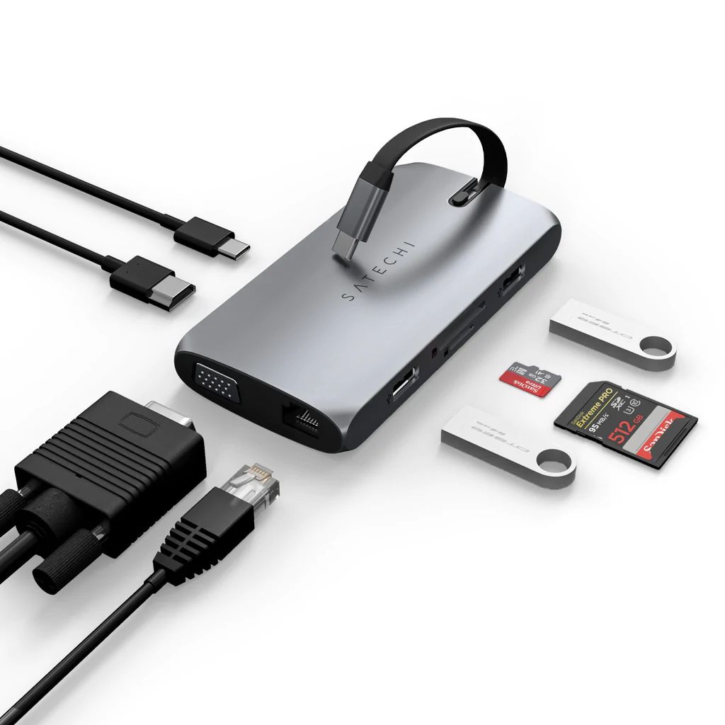 Satechi USB-C On The Go Multiport adapter Space Grey