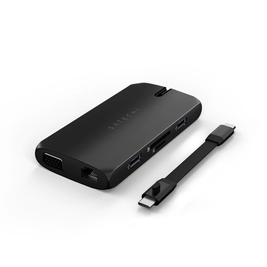 Satechi USB-C On The Go Multiport Adapter Black