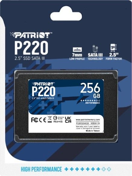 Patriot 256GB 2,5" SATA3 P220