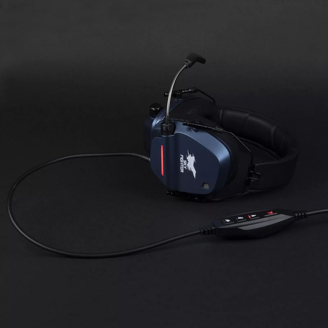 KONIX Drakkar Skyfighter One Gaming Headset Black/Blue