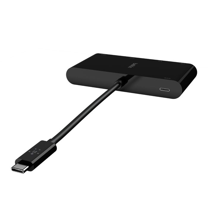 Belkin USB-C Multimedia + Charge Adapter 100W Black