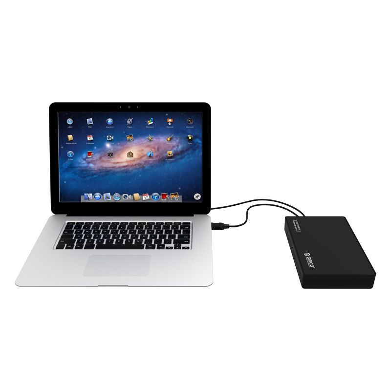 Orico 3588US3-V1 3,5" USB3.0 External Hard Disk Drive enclosure with power adapter Black