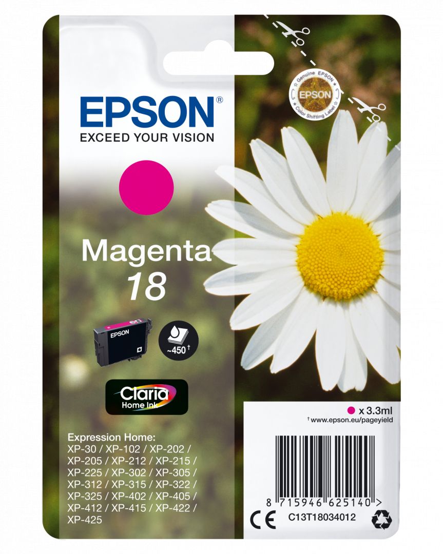 Epson T1803 (18) Magenta tintapatron