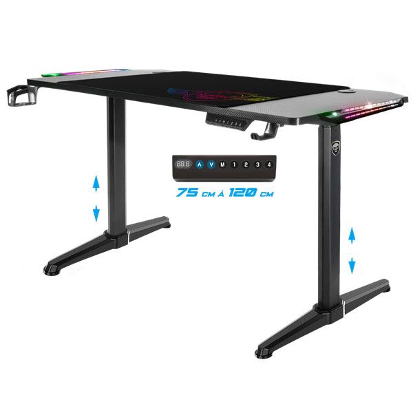 Spirit Of Gamer Headquarter 800 Gaming Desk Black