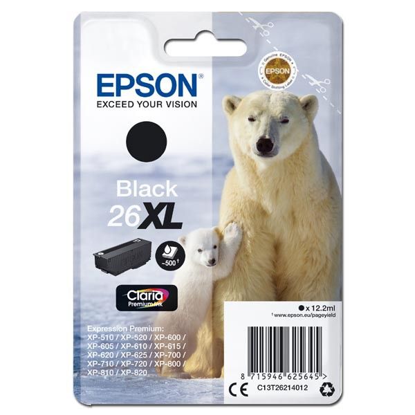 Epson T2621 Black tintapatron