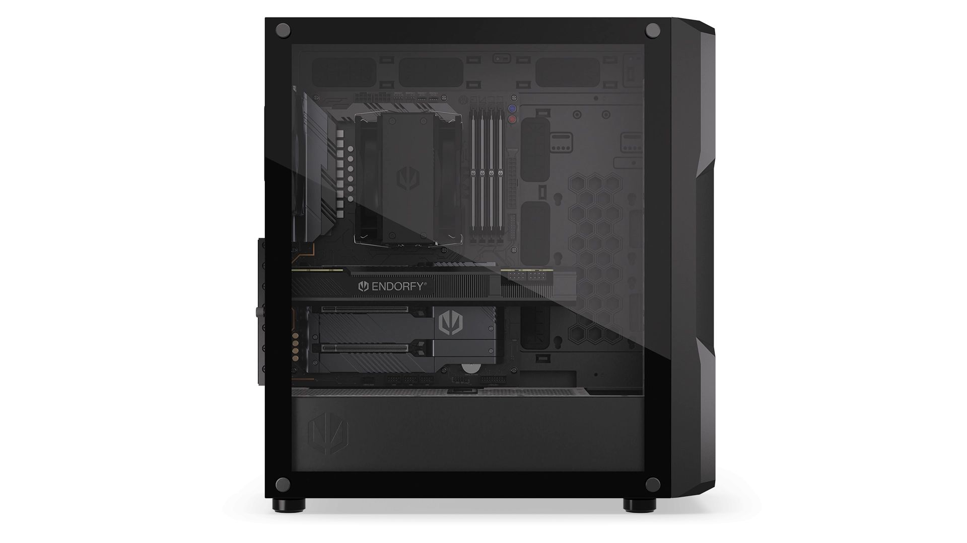 Endorfy Regnum 400 Air Tempered Glass Black