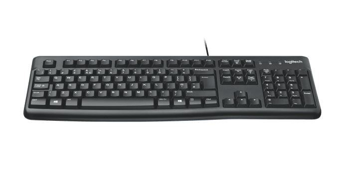 Logitech K120 USB billentyűzet Black UK