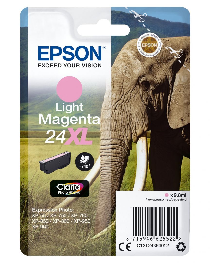 Epson T2436 (24XL) Light Magenta tintapatron