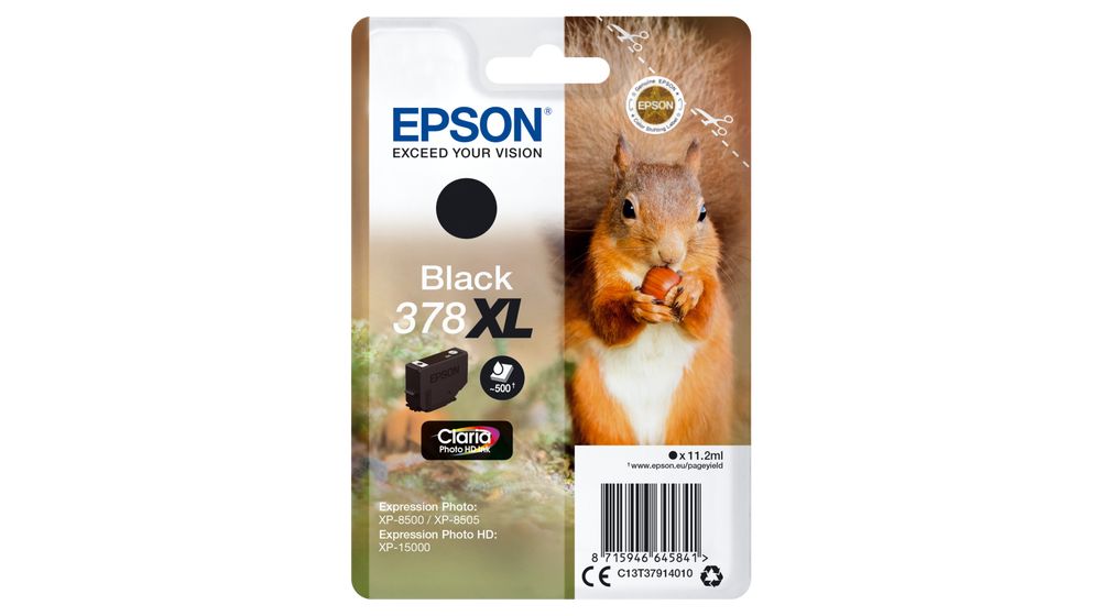 Epson T3791 (378XL) Black tintapatron