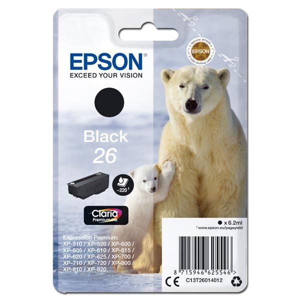 Epson T2601 (26) Black tintapatron