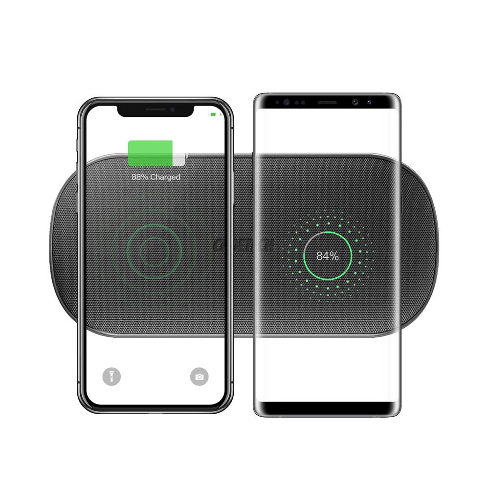 Choetech  T535-S Dual Wireless Fast Charger Black