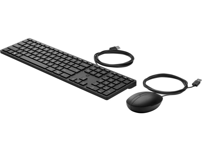 HP 320MK Wired Keyboard and Mouse Black HU