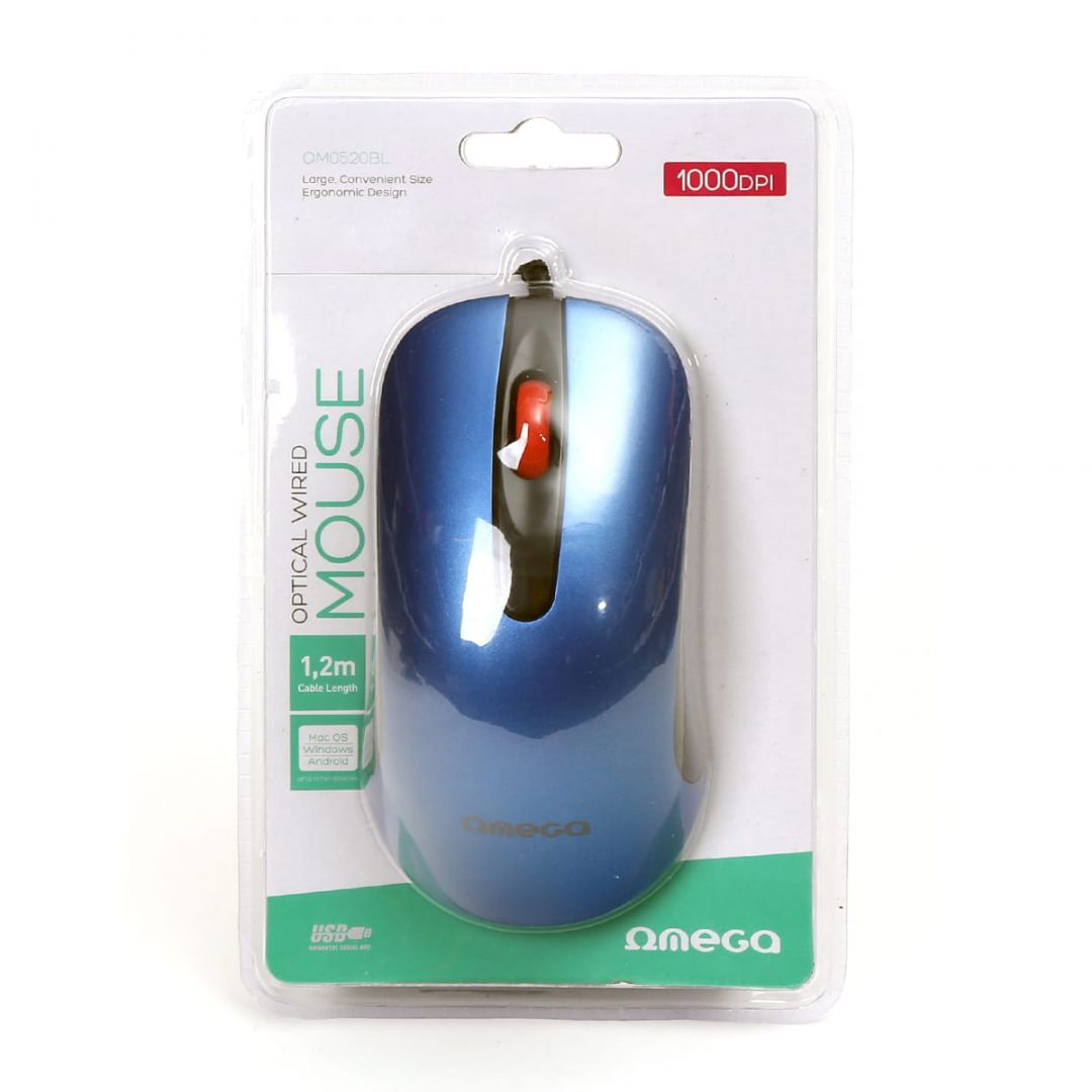 Omega OM0520BL Mouse Blue