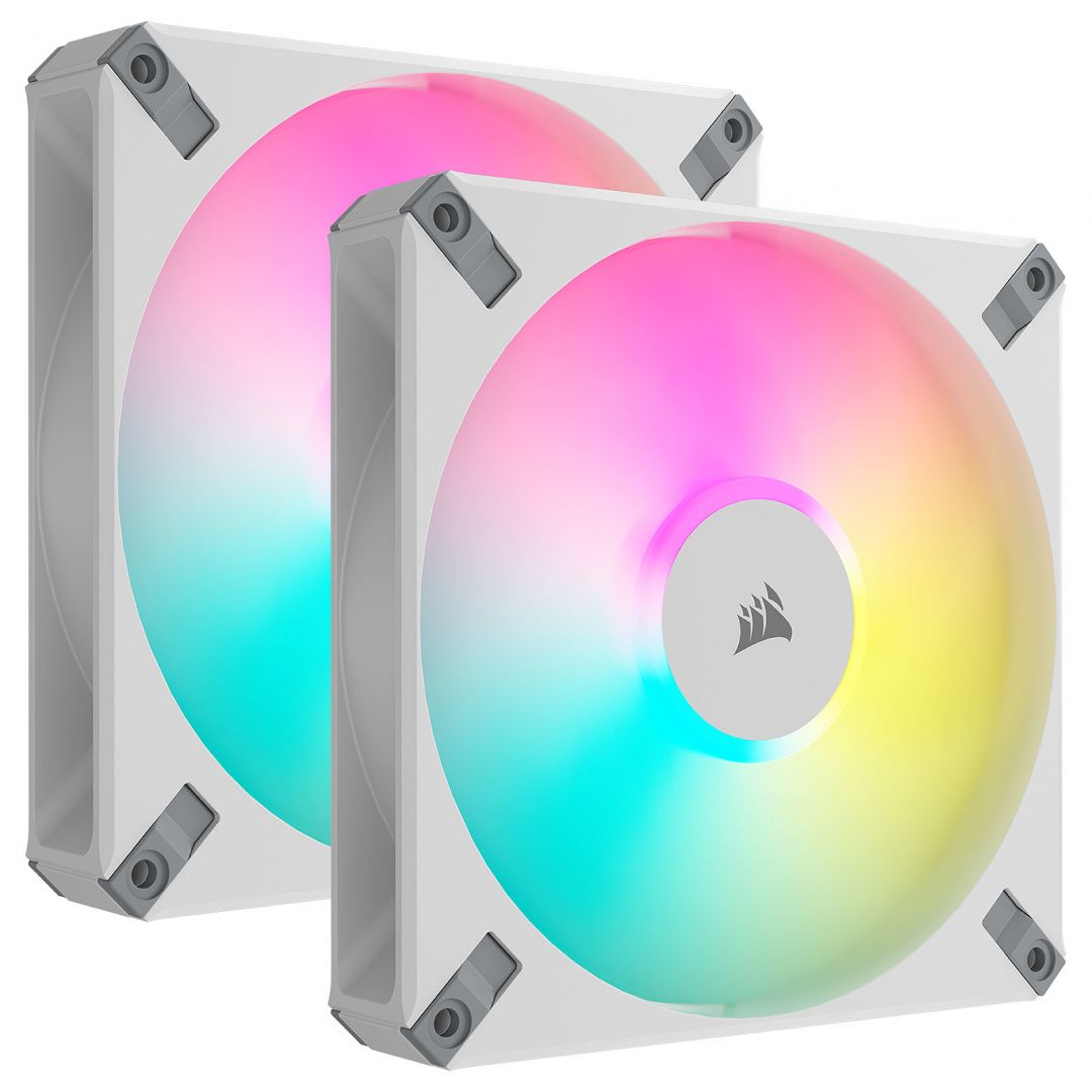 Corsair AF140 RGB Elite Dual Fan Kit White