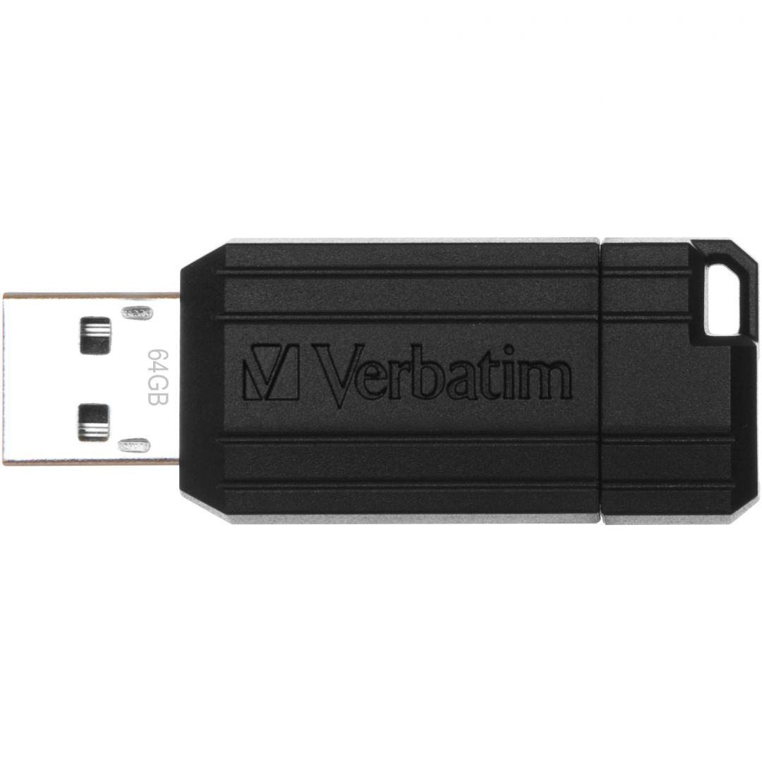 Verbatim 64GB Pinstripe USB2.0 Black