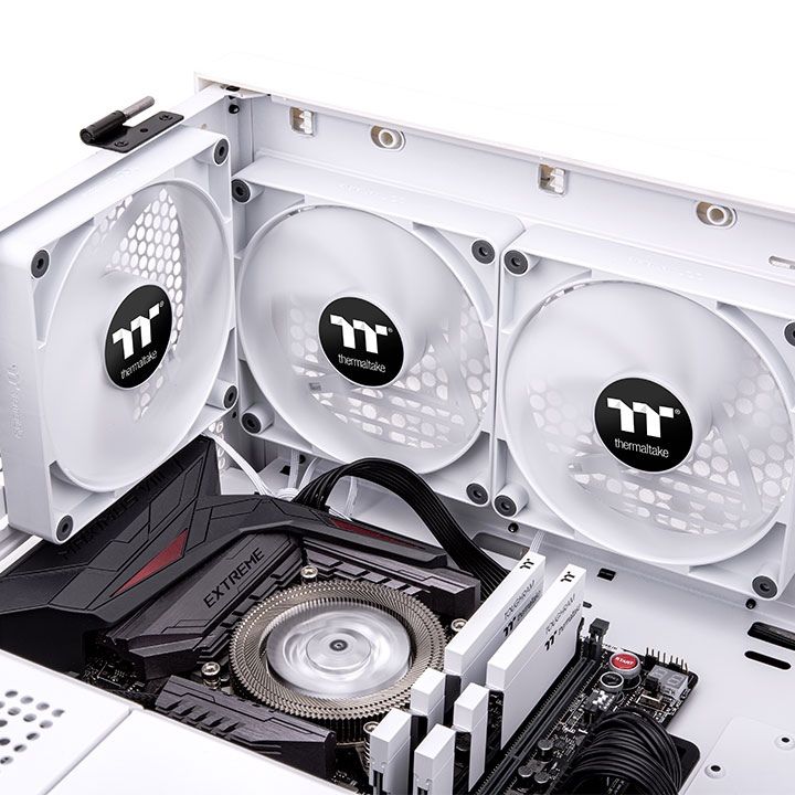 Thermaltake CT140 PC Cooling Fan White (2-Fan Pack)