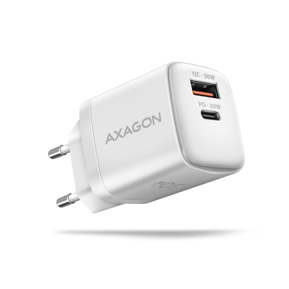 AXAGON ACU-PQ30 PD & QC Wall Charger 30W White