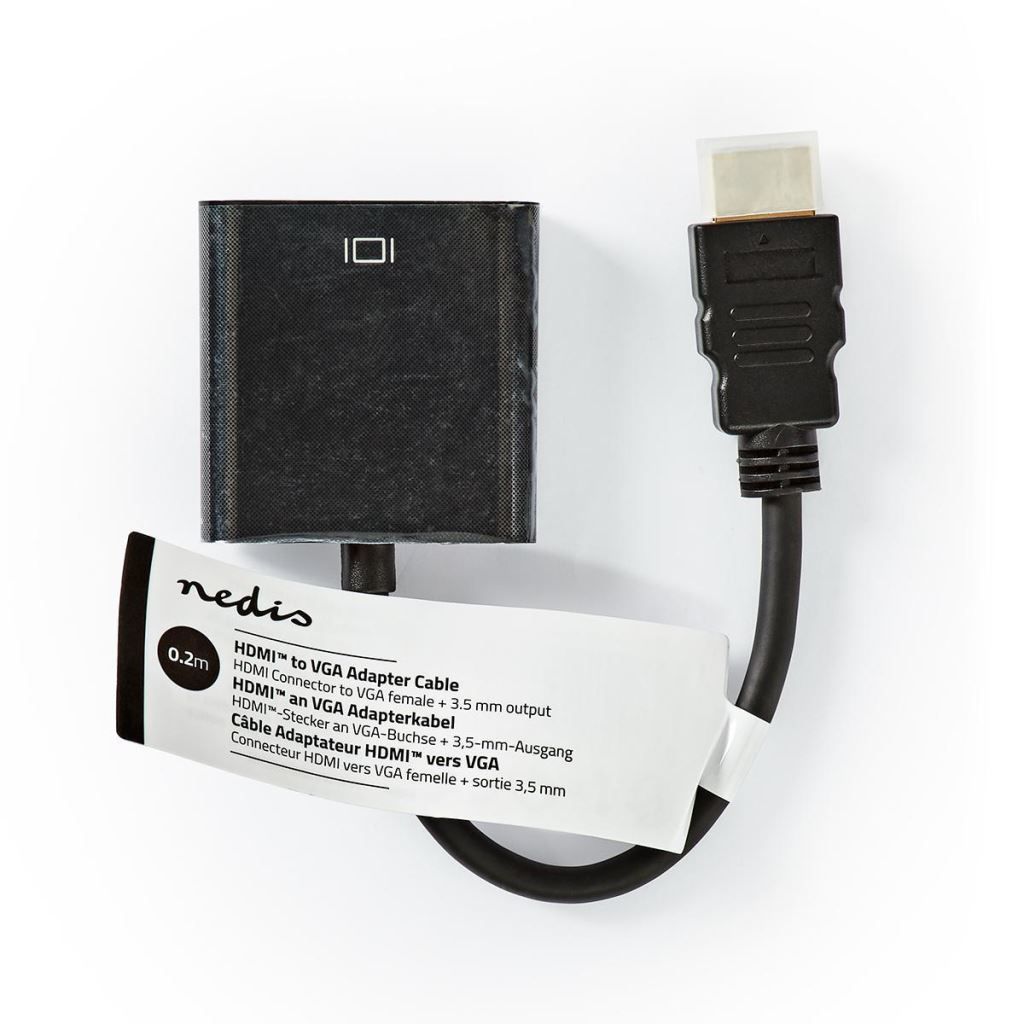 Nedis CCGT34900BK02 HDMI to VGA adapter