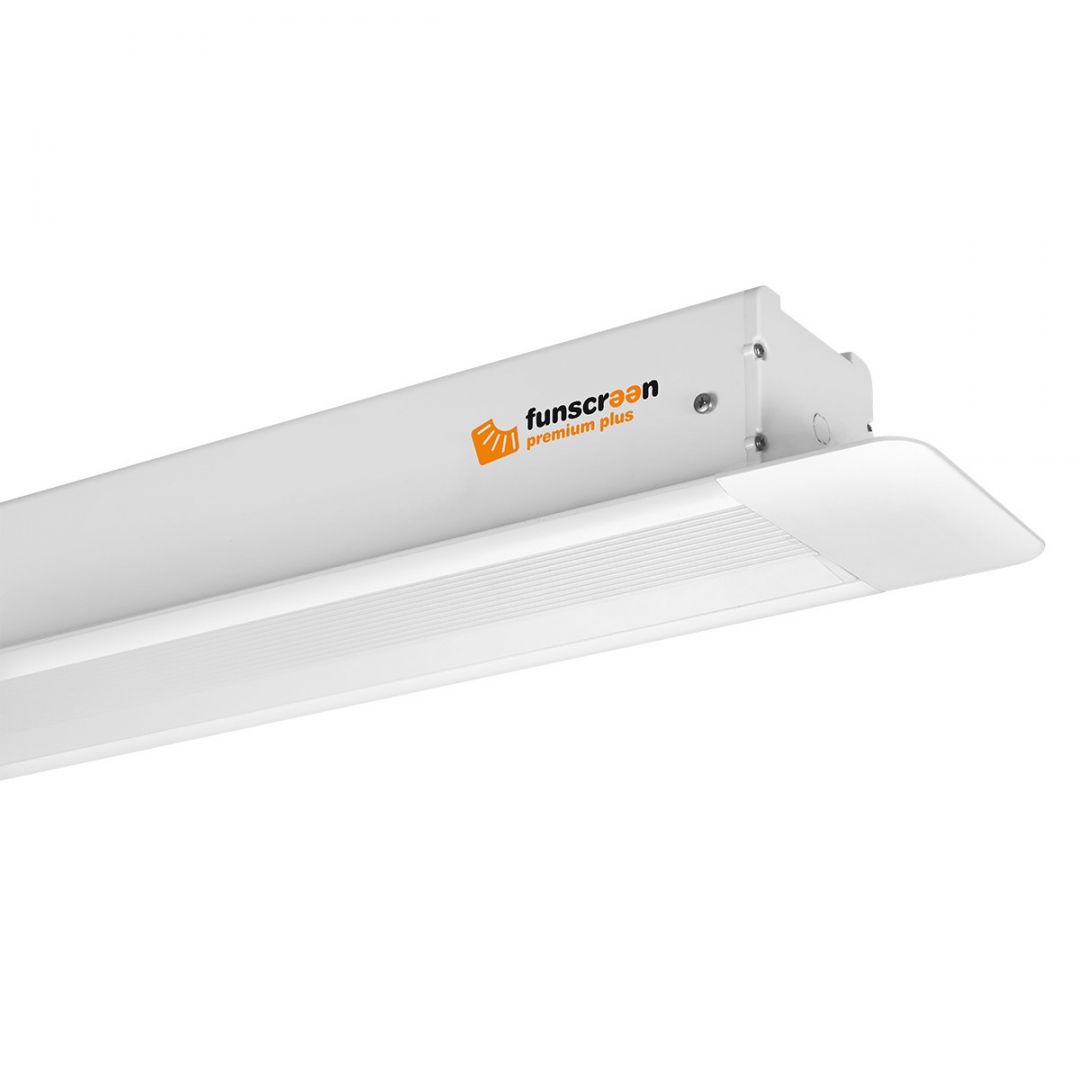 Funscreen Pro Matt White Motor 119x213 cm Format 16:9 Premium Plus In-Ceiling