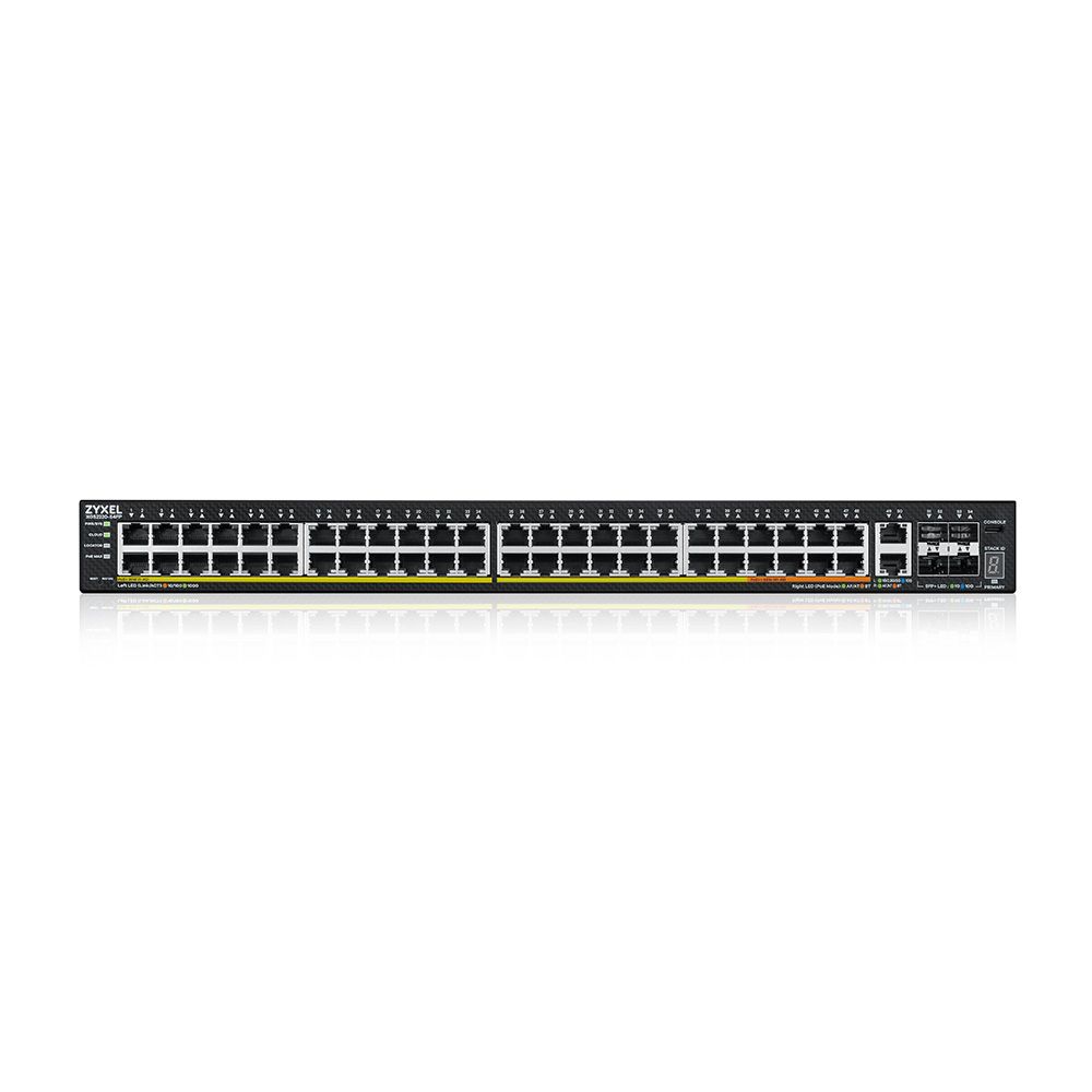 ZyXEL XGS2220-54FP 48-port GbE L3 Access PoE+ Switch with 6 10G Uplink (960 W)