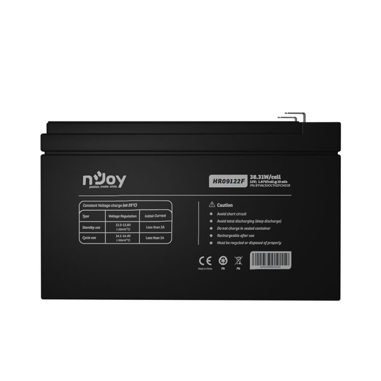 Njoy 12V/38W F2 szünetmentes akkumulátor 1db/csomag