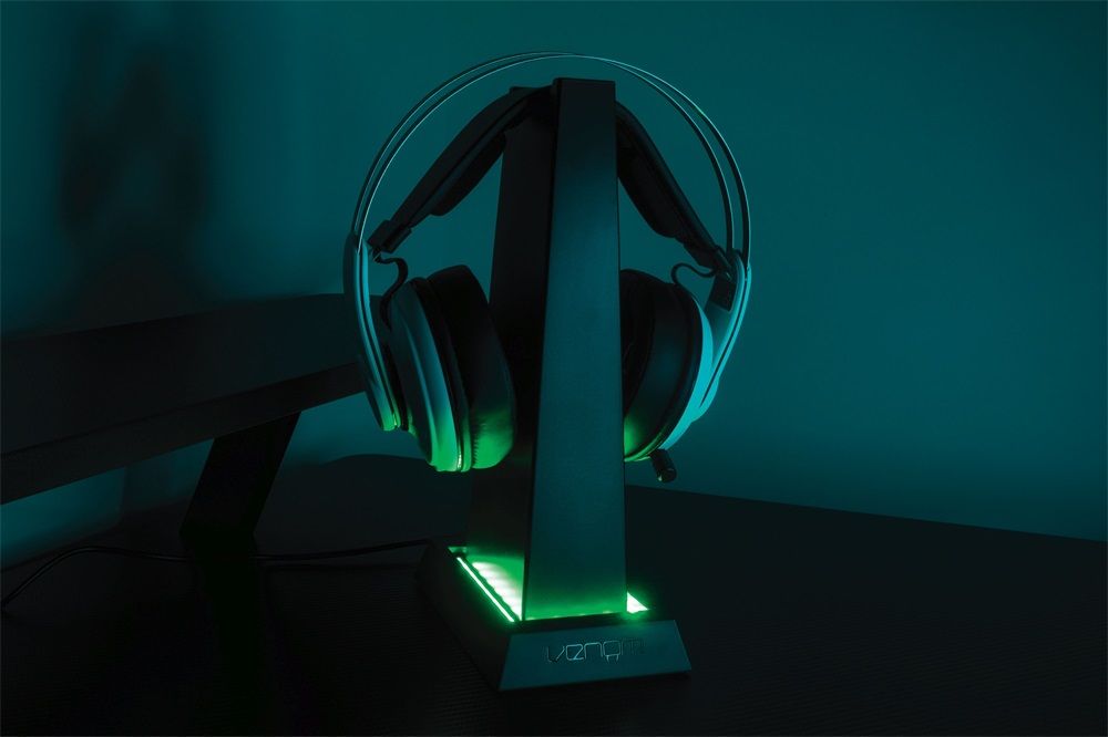 Venom VS3059 LED Headset Stand Black