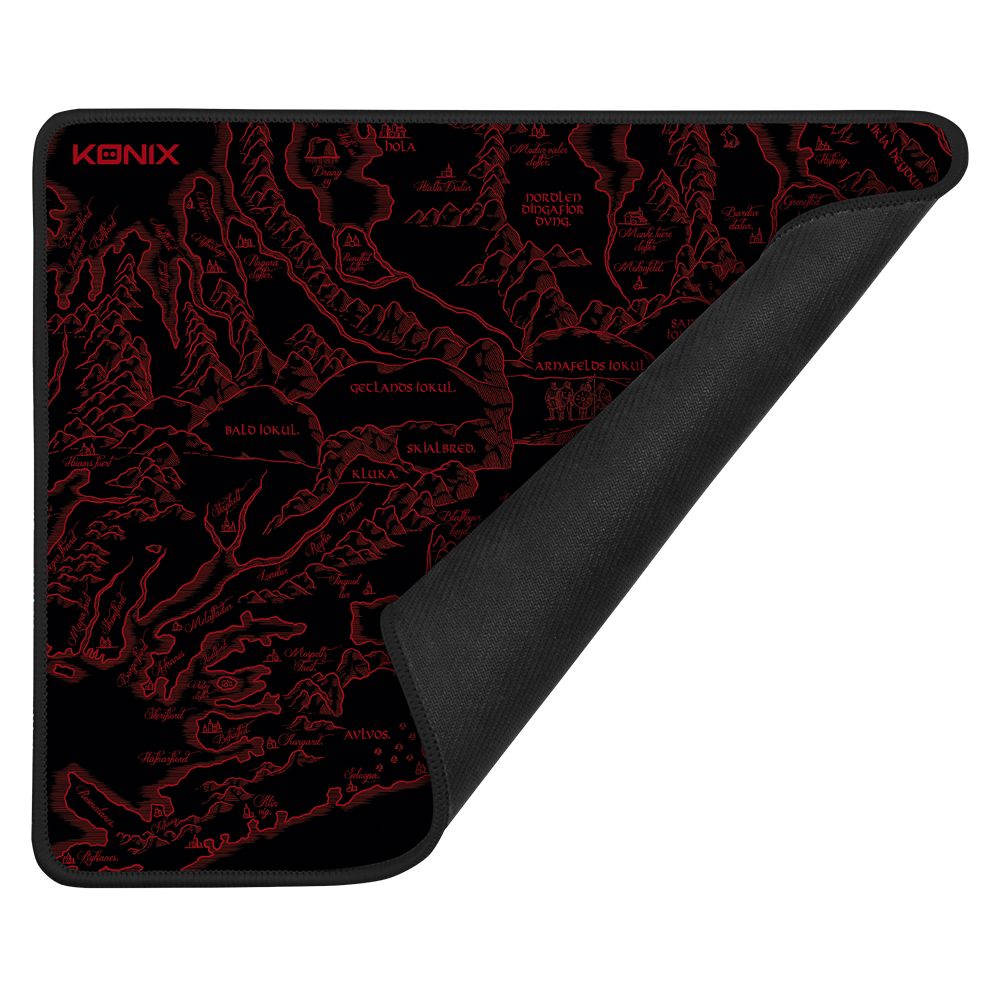 KONIX Drakkar Medalland Gaming Egérpad Black/Red