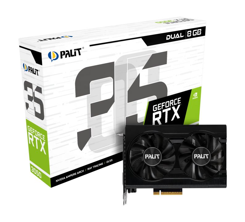 Palit GeForce RTX 3050 8GB DDR6 Dual