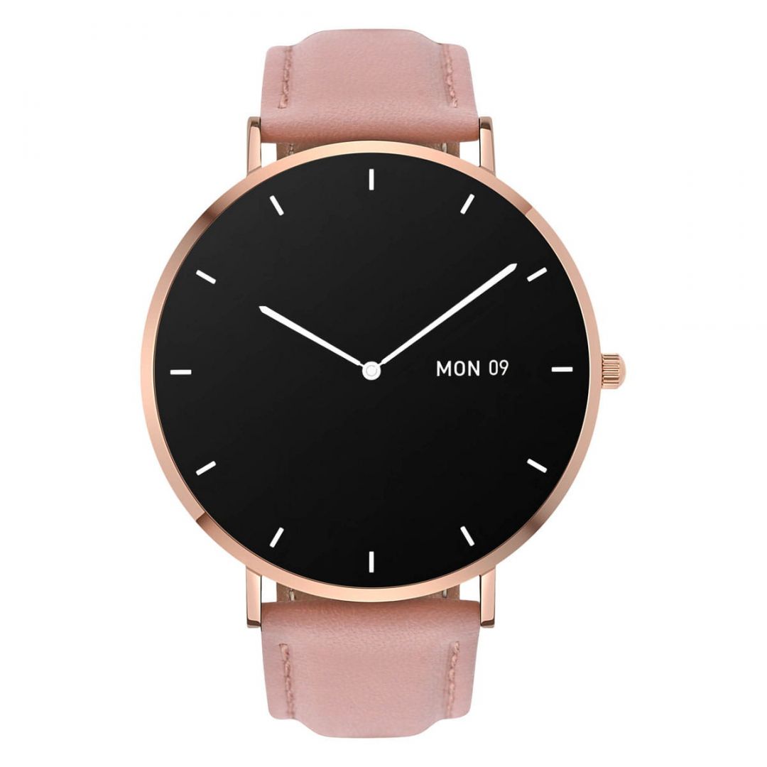 GARETT VERONA Smartwatch Gold Pink Leather