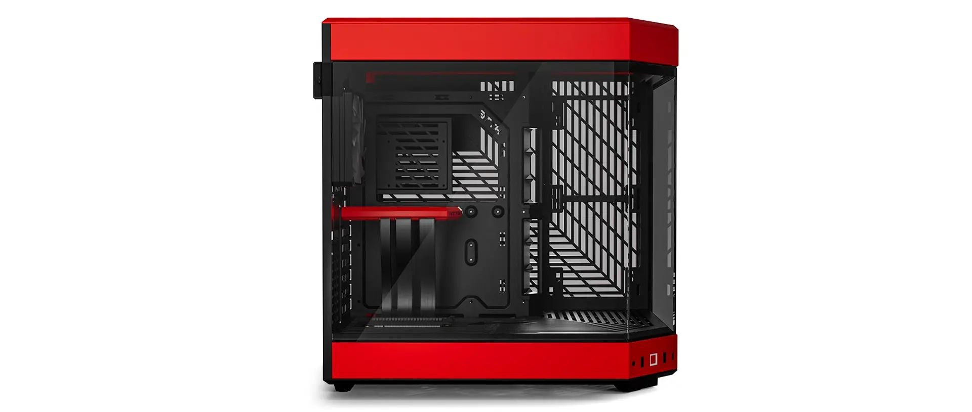 HYTE Y60 Tempered Glass Red/Black