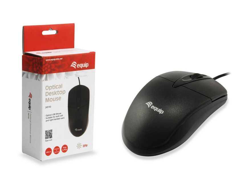 EQuip Optical Desktop Mouse Black