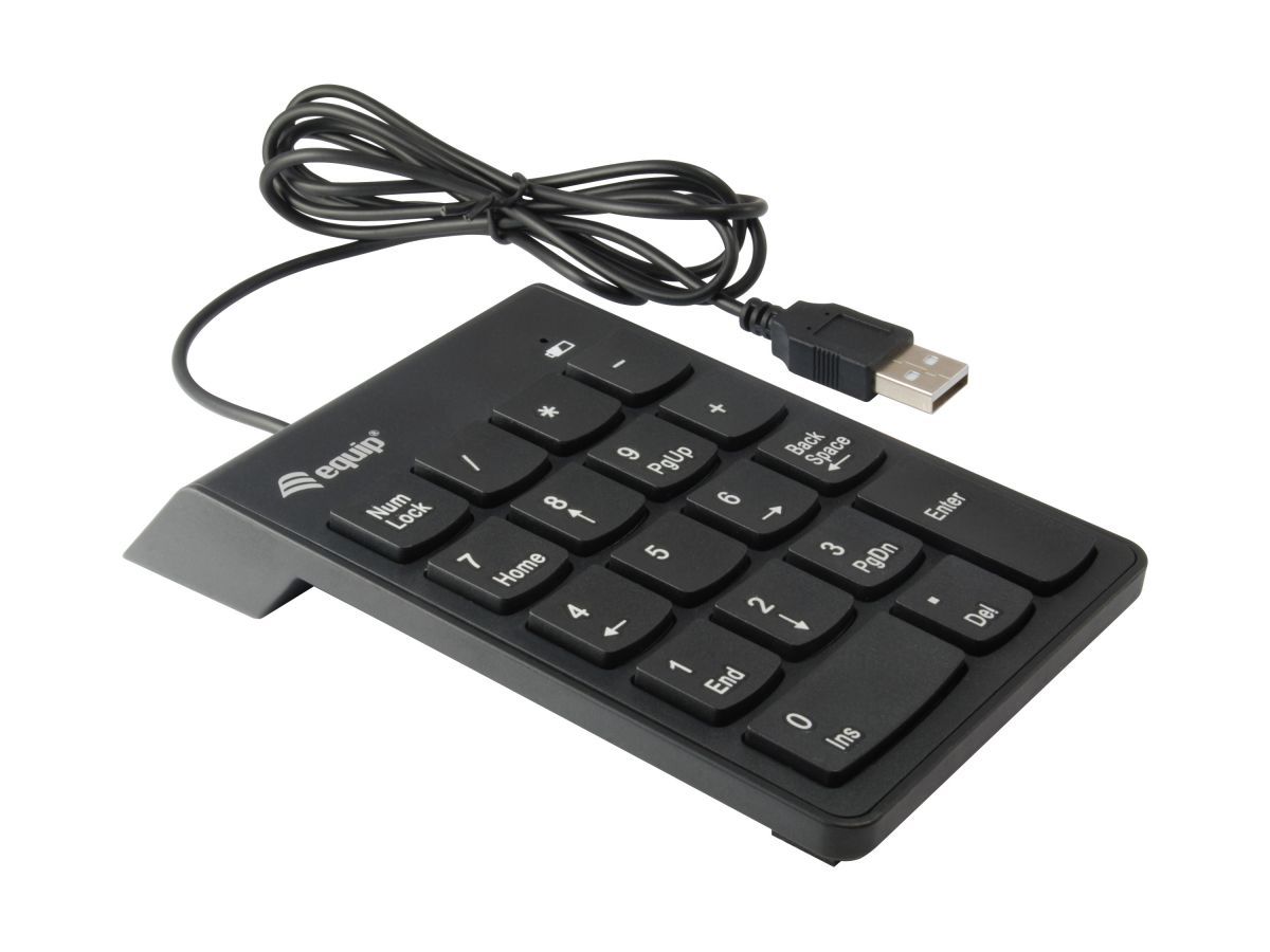 EQuip 245205 USB Numeric Keypad Black