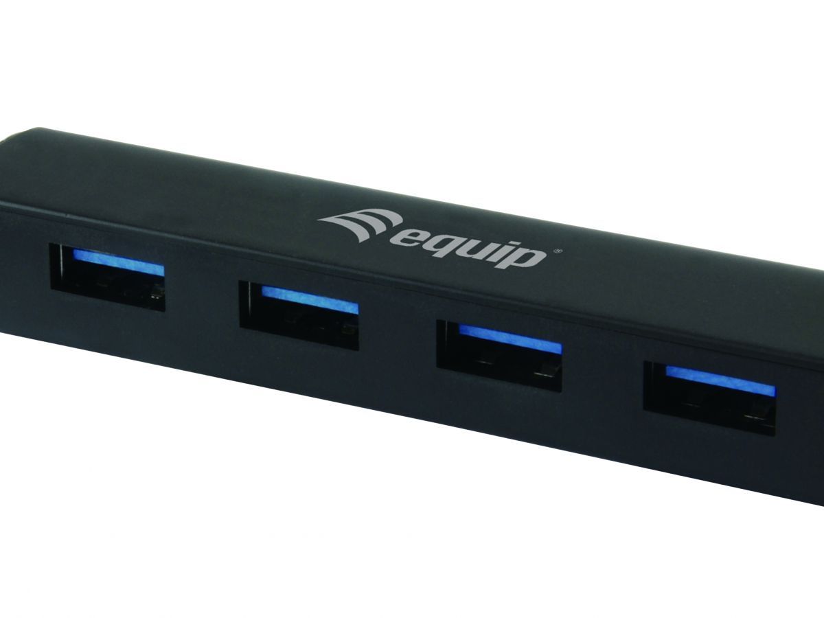 EQuip 4-Port USB 3.2 Gen 1 Hub Black