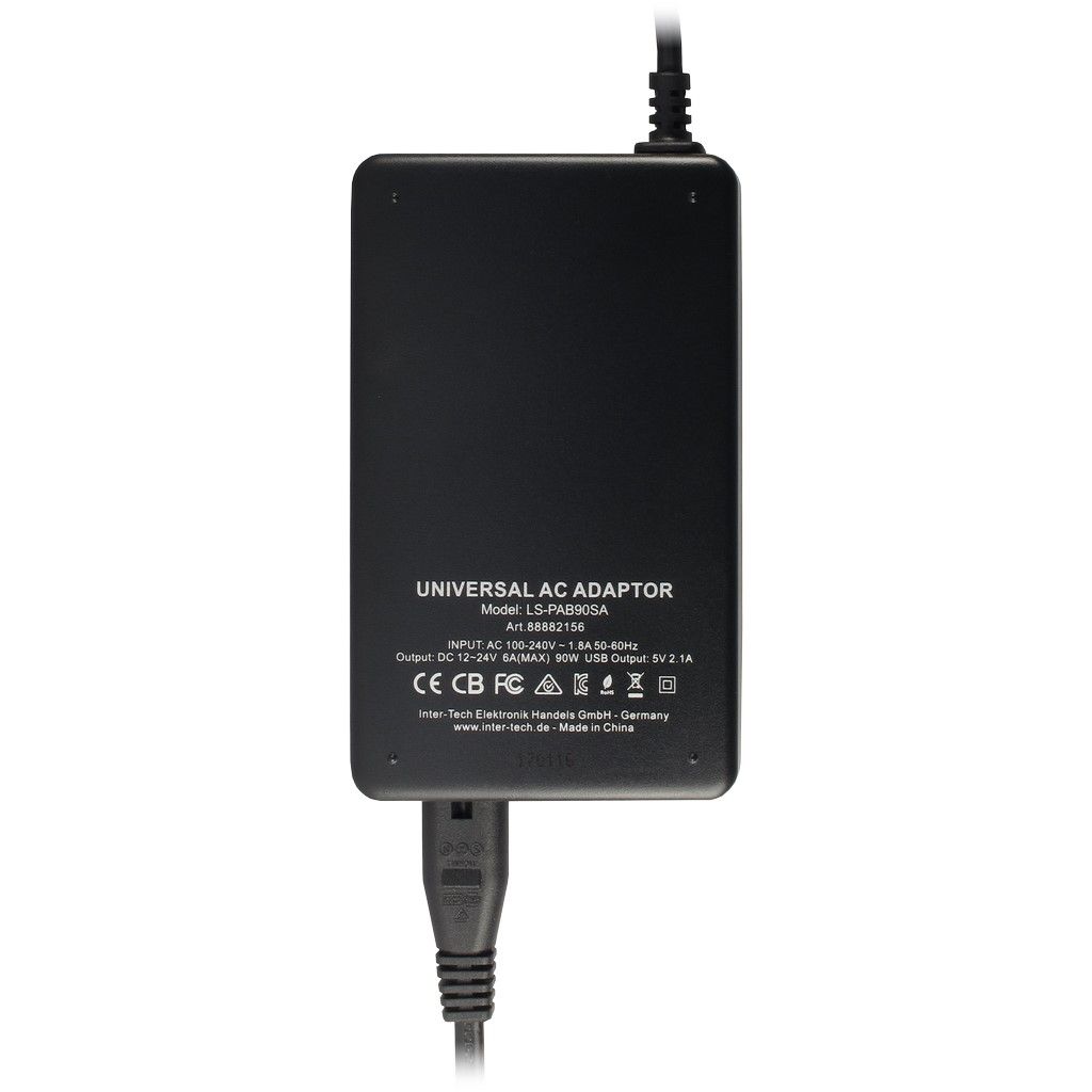 Inter-Tech 90W Argus NB-90SA Universal Notebook Adapter