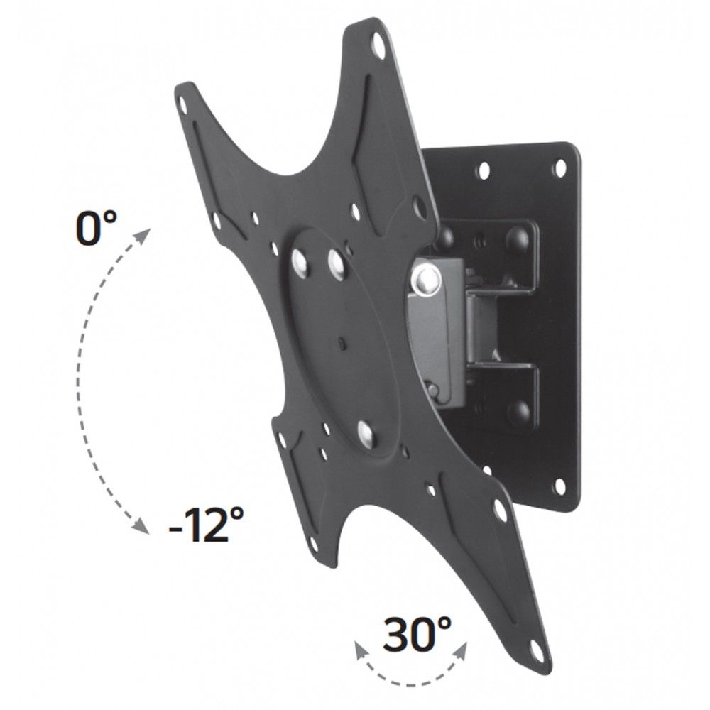 TECHLY  19"-37" Wall Bracket for LED LCD TV Tilt 1 Swivel Black