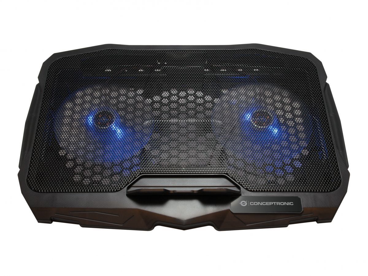 Conceptronic  THANA07B ERGO 2-Fan Laptop Cooling Pad Black