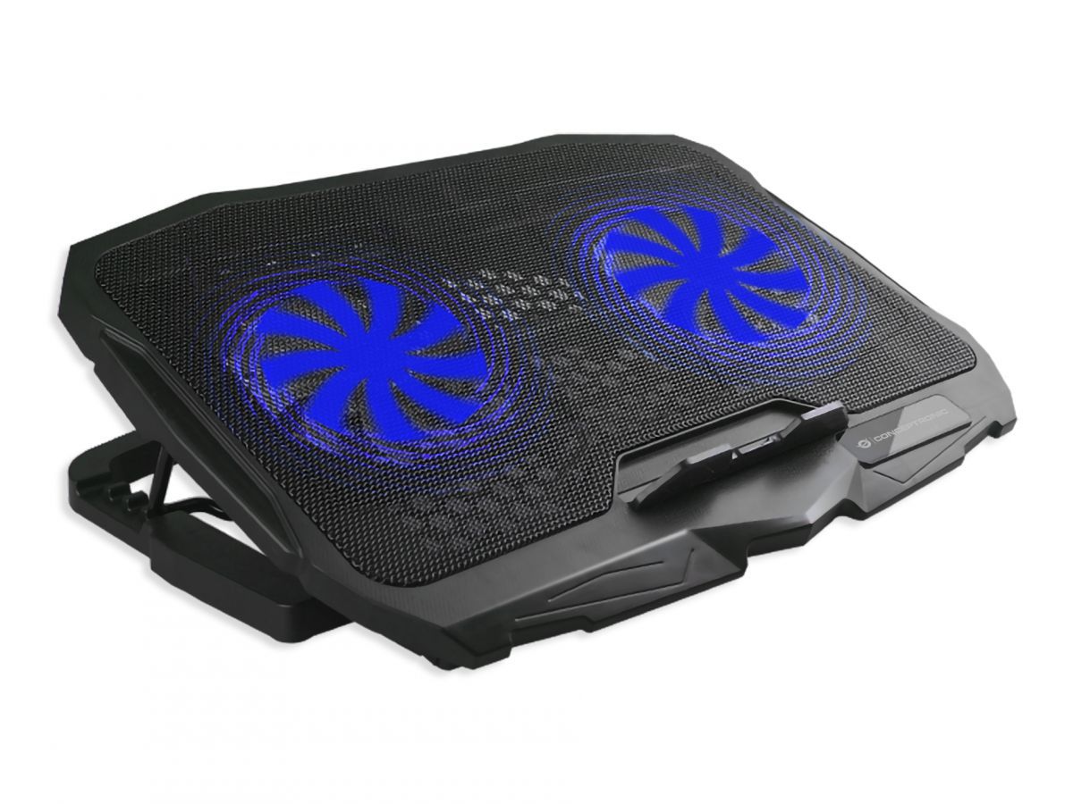 Conceptronic  THANA07B ERGO 2-Fan Laptop Cooling Pad Black