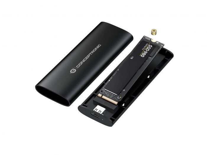 Conceptronic  M.2 SATA/NVMe SSD Enclosure USB 3.2 Gen 2 Dual Protocol