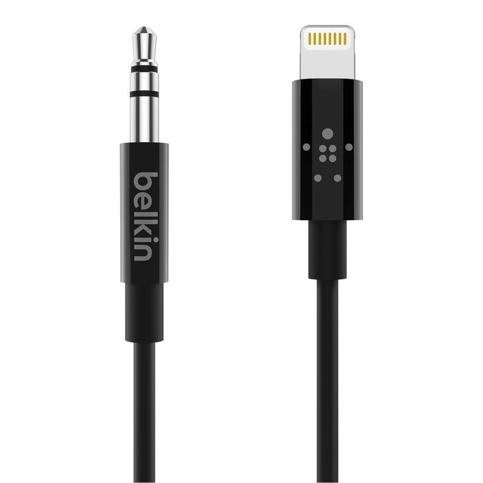 Belkin 3.5 mm Audio Cable With Lightning Connector Black