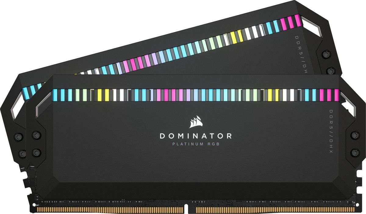 Corsair 64GB DDR5 6400MHz Kit(4x16GB) Dominator Platinum RGB Black