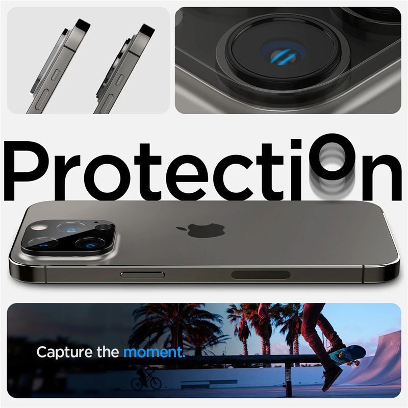 Spigen Glass Optik 2 Pack, black - iPhone 14 Pro/iPhone 14 Pro Max